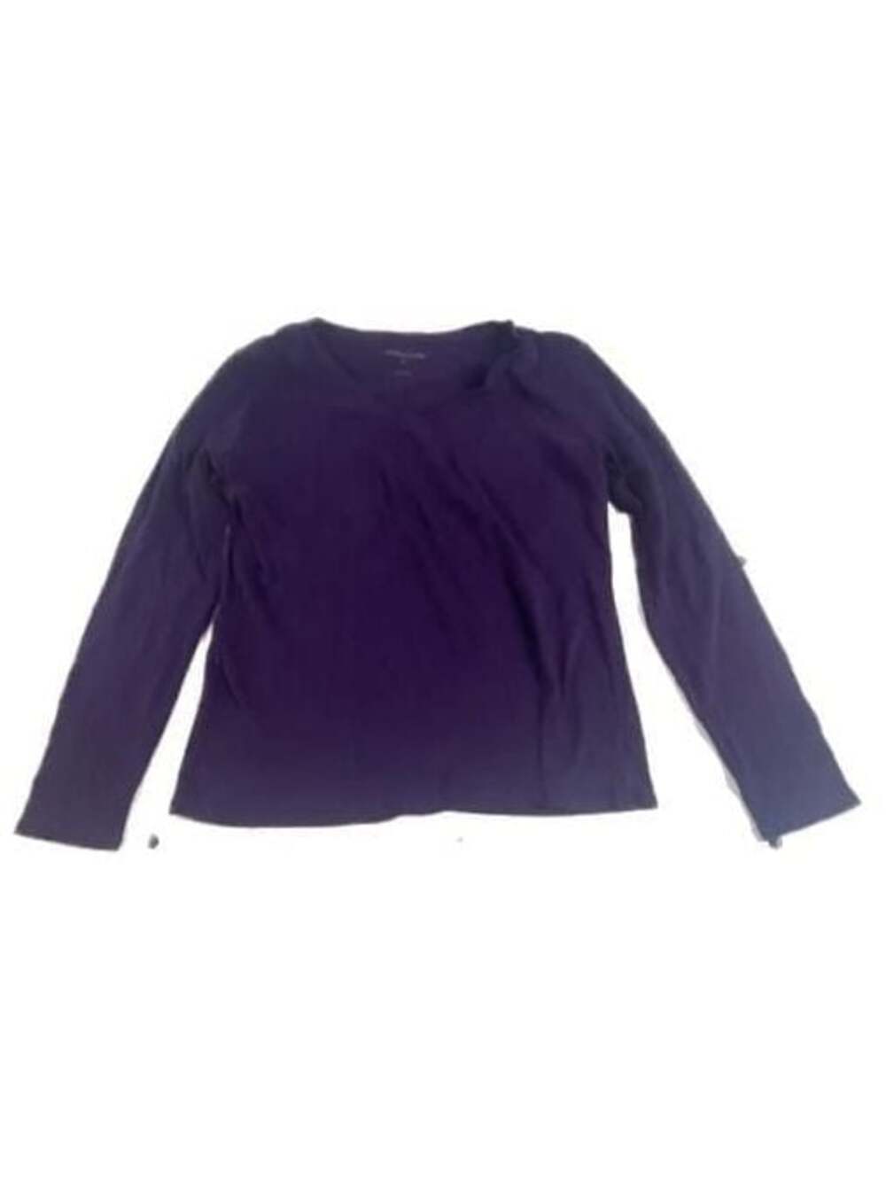 Liz Claiborne Women's Purple Long Sleeve V-Neck Shirt Size M